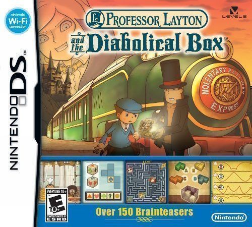 Professor Layton And The Diabolical Box (US) (USA) Game Cover